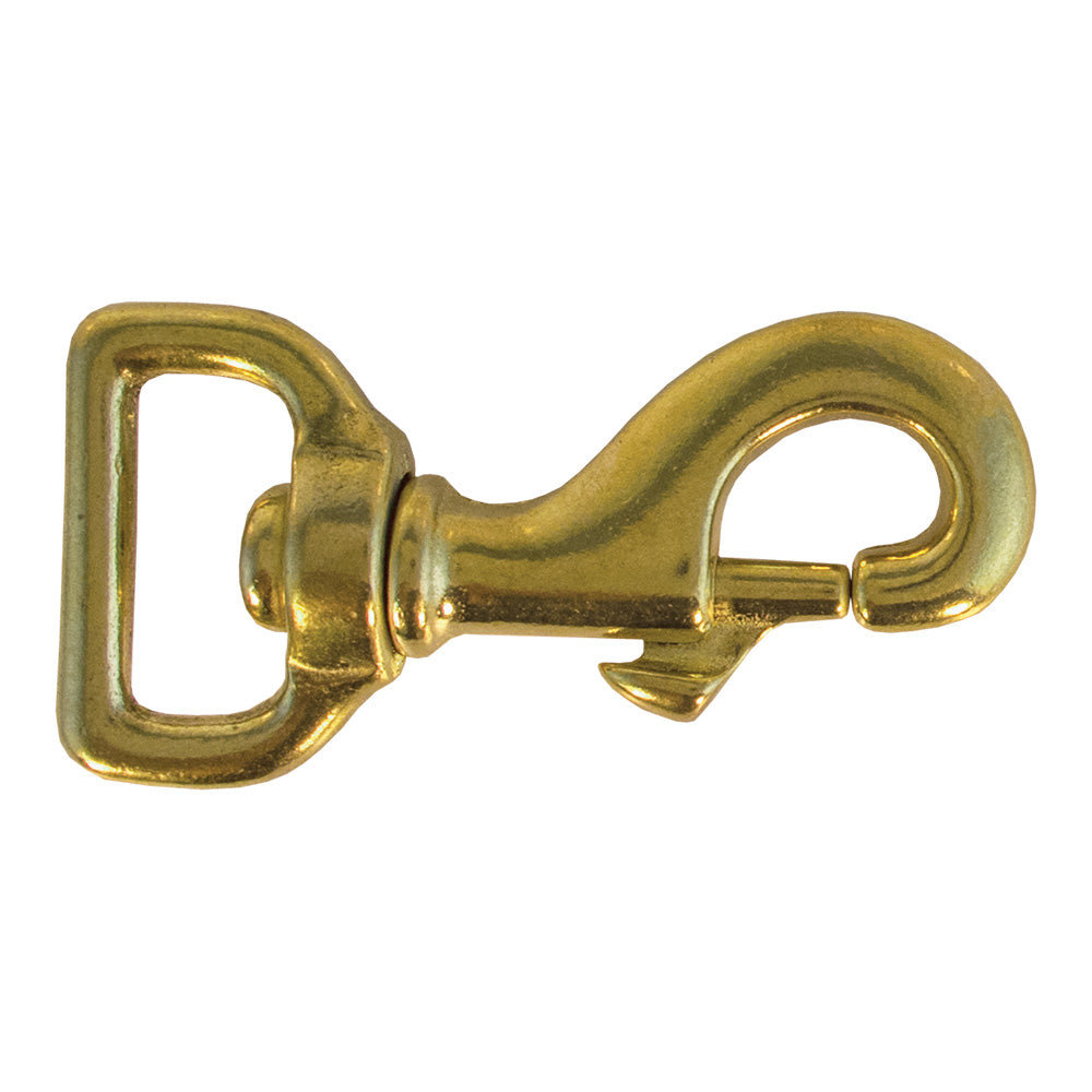 4-101.SLC.jpg 1" HD Swivel Spring Snap - Solid Brass Image