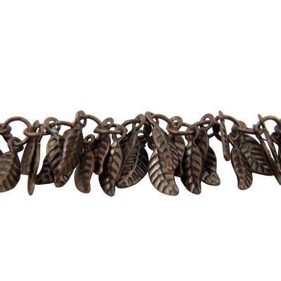 222-391.SLC.jpg Antique Copper Leaf Chain by the inch Image