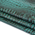 665-1508.SLC.2.jpg Italian Hornback Embossed Side - Aqua Brown Image