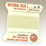 #6 Silk Cord - White 2 Meters