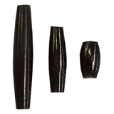 1 ½" Hair Pipe Beads - Black 100pk
