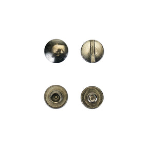 1/4" Gunmetal Screw Posts - 100pk