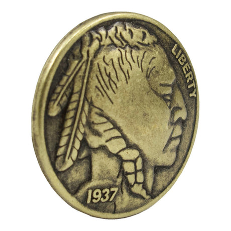 115-179185.SLC.jpg Indian Head Coin Tack - Antique Brass 25pk Image