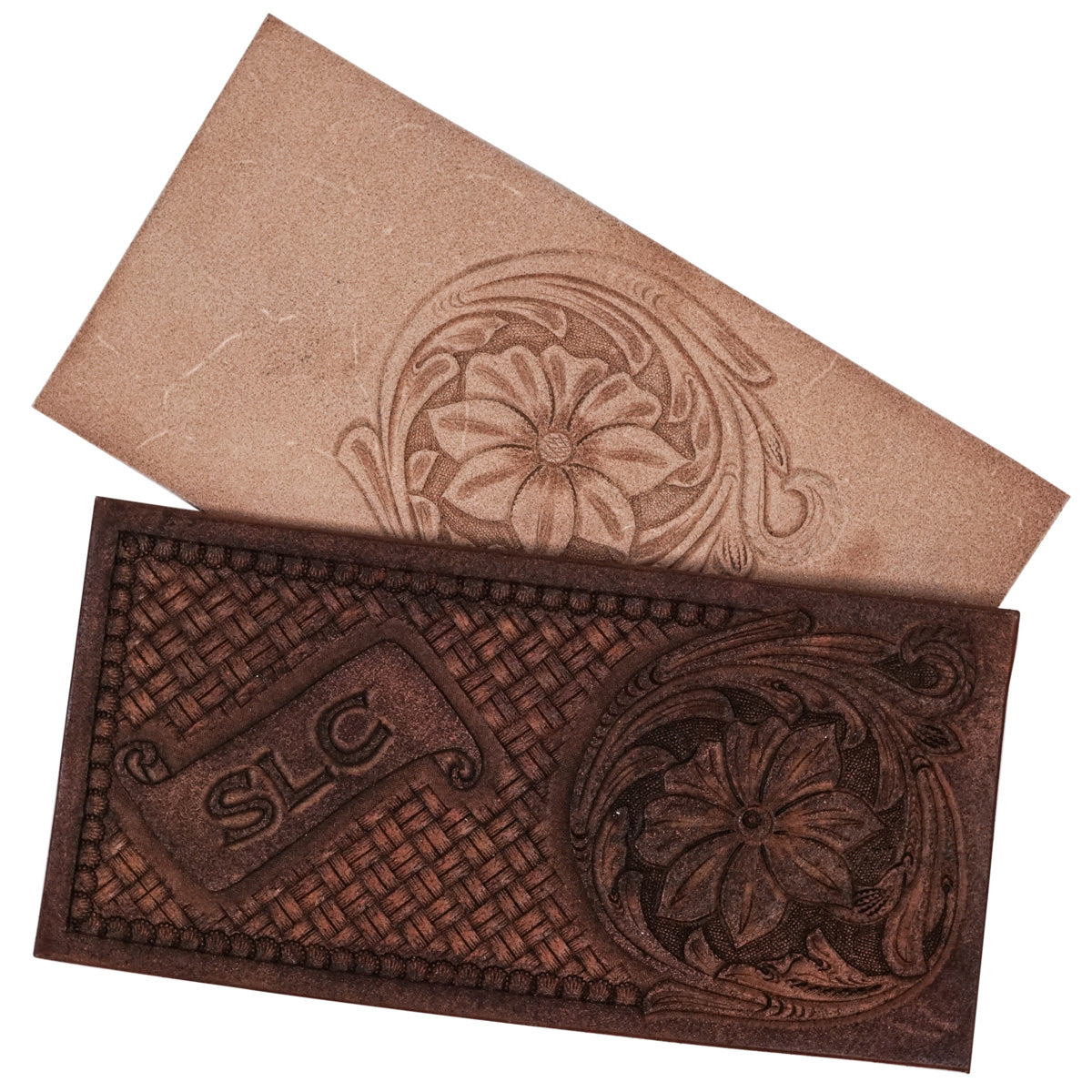 100-1101.SLC.4.jpg 15" x 4 1/4" Rough Out Veg Tan Pre Cut 5pk Image