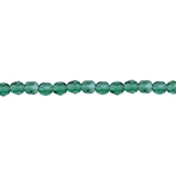 6mm Prarie Green Bead Strand - Firepolished