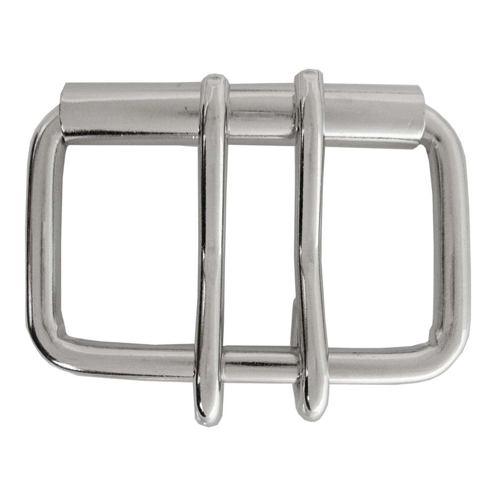 4-175003.SLC.jpg 2 ½" 2 Prong Roller Buckle - Nickel Plate Image