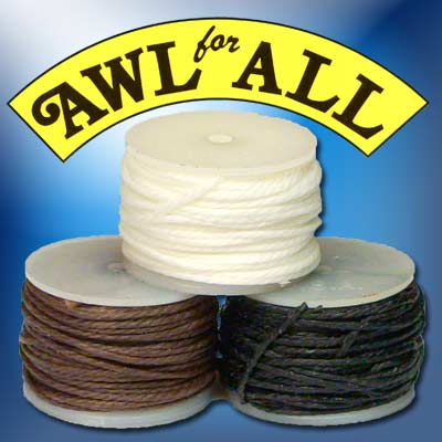 202-120304.SLC.jpg 12yd Black/Brown/White Awl Thread Image