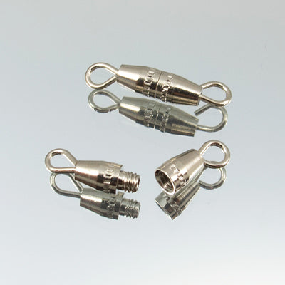 222-40201.SLC.jpg 6pk Small Barrel Clasp - Silver Plate Image