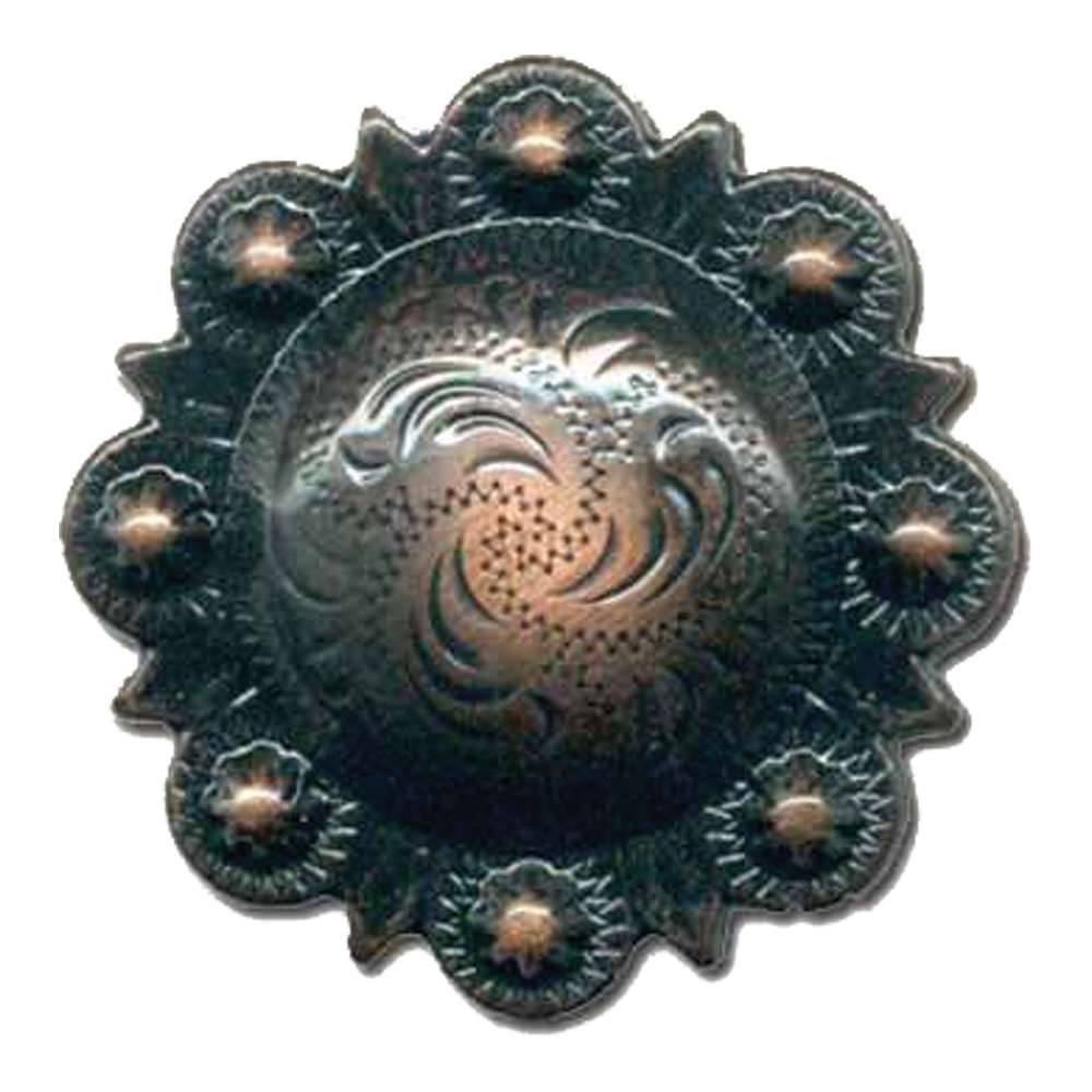 115-86103.SLC.jpg 1" Spiral Berry Concho - Copper Image