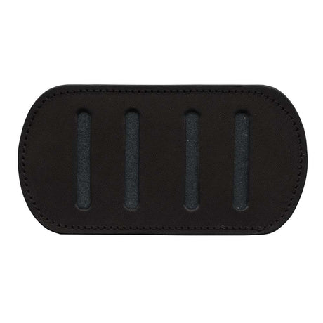 100-48551.SLC.jpg 2" Sewn Black Shoulder Pad Leather Shape Image