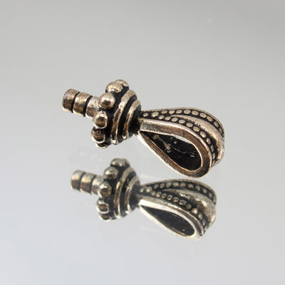 244-570412.SLC.jpg 5mm Dotted Pendant Bail - Silver Plate Image