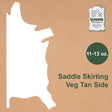 Hermann Oak Saddle Skirting Side - Veg Tan 11-13 oz, additional view