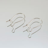 6pk Kidney Earwire - Silver Plate