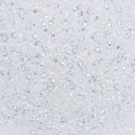 229-1032.SLC.1.jpg Seed Beads 10/0 Transparent Iris Crystal - 45g Image