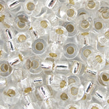 6/0 Seed Beads - Silver Lined Crystal 20g