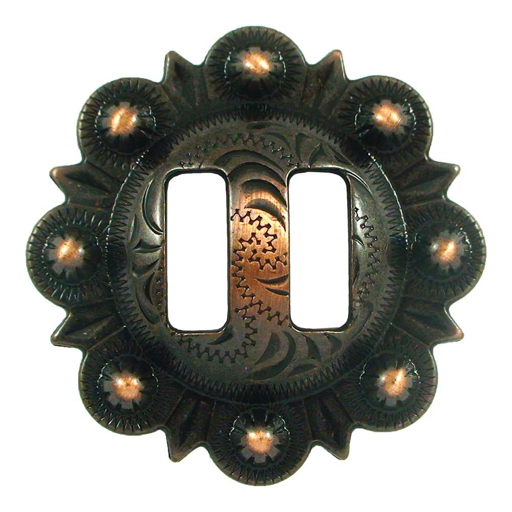 115-177003.SLC.jpg 1" Slotted Berry Concho - Copper Image