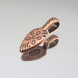 Small Teardrop Glue-on Bail - Antique Copper