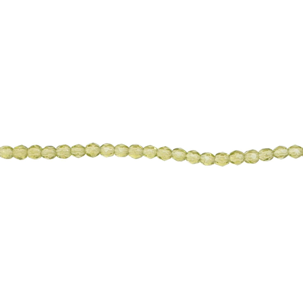 339-12.SLC.1.jpg 3mm Olivine Bead Strand - Firepolished Image
