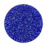 11/0 Seed Beads - Cobalt Lined Aqua AB