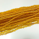 11/0 Seed Beads - Transparent Topaz 20g