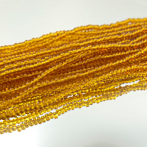 11/0 Seed Beads - Transparent Topaz 20g