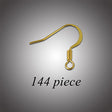 45-37.SLC.jpg French Hook Earwire - Gold Plate 144pk Image