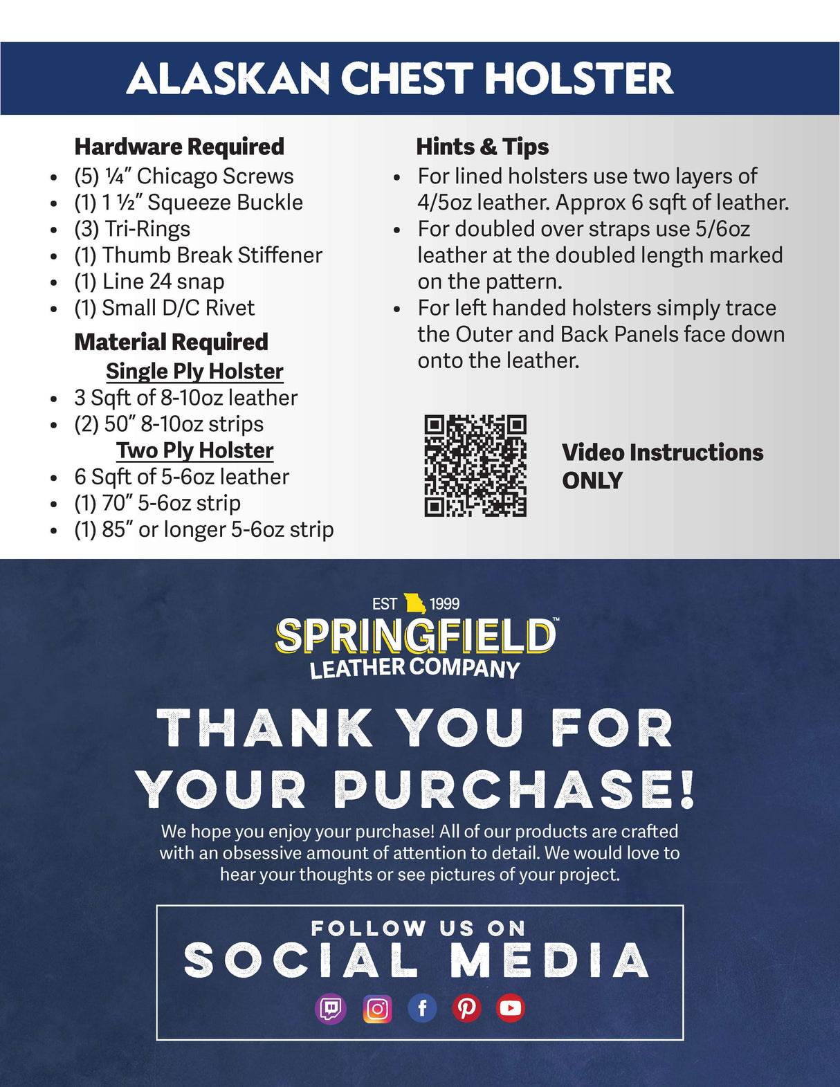 144-10067.SLC.02.jpg Alaskan Chest Holster Pattern Image