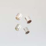 2x2mm Crimp beads - Sterling 50pk