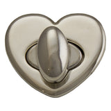 Abigail Turnlock Clasp - Nickel Plate