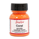 Coral Angelus Leather Acrylic Paint, 1-ounce size
