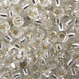 45-891.SLC.jpg 8/0 Seed Beads - Silver Lined Crystal 22g Image