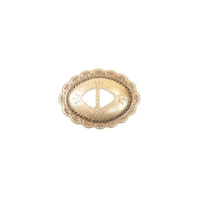 Oval - Pueble, Diamond Slotted Concho