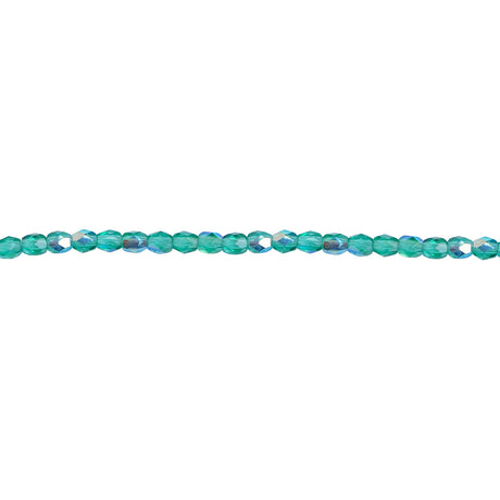 339-27.SLC.1.jpg 3mm Emerald AB Bead Strand - Firepolished Image