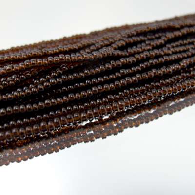 26-110174.SLC.jpg 11/0 Seed Beads - Transparent Dark Brown 22g Image