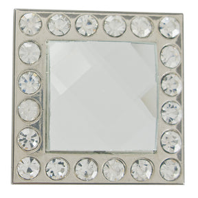 Large Clear Crystal Square Concho