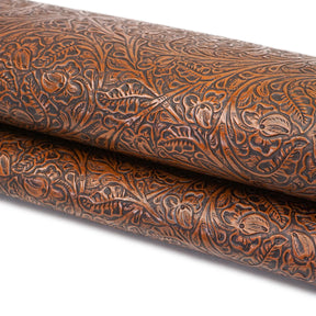 Western Tooled Side - British Tan