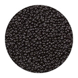 Seed Beads 11/0 Opaque Black - 22g