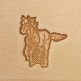 011-8831101.SLC.1.jpg Running Horse (Left) - 3D Stamp Image