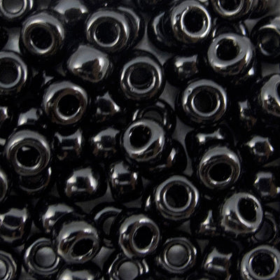 45-694011.SLC.jpg 6/0 Seed Beads - Opaque Black 20g Image