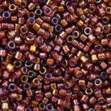 Delica Bead - Sparkle Beige Lined Root Beer DB1750