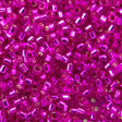 45-1131340.SLC.jpg Delica Bead - Dyed Silver Lined Bright Fuchsia DB1340 Image