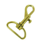 1" Swivel Spring Snap - Gold Plate 10pk