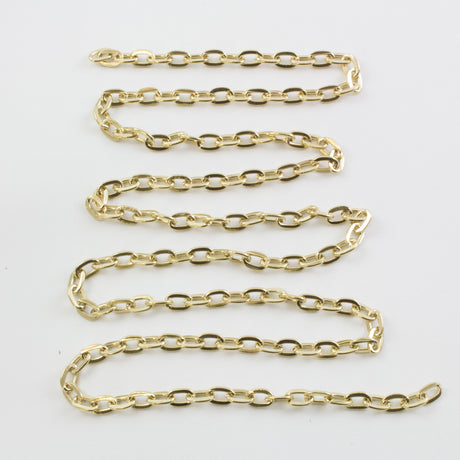 222-400.SLC2.jpg 30" Hammered Oval Gold Chain Image
