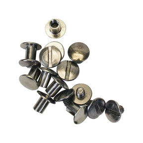 ¼" Gunmetal Screw Posts - 10 Pack