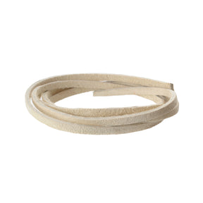 Lace, Suede, Ivory, 3/32" x 50ft