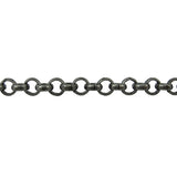6mm Rolo Chain - Antique Silver Ft