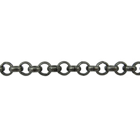 6mm Rolo Chain - Antique Silver Ft