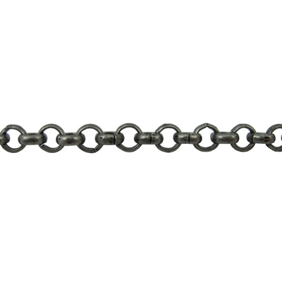 222-375.SLC.jpg 6mm Rolo Chain - Antique Silver Ft Image