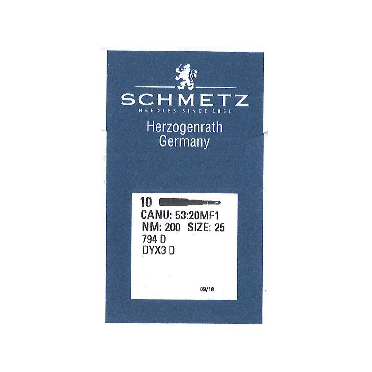 HSMN.Size 25-D.01.jpg Heavy Stitcher Machine Needles Image