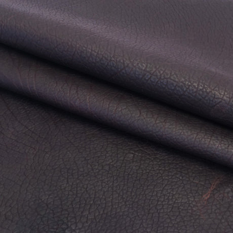 SGBDS.Matte Dark Brown.01.jpg Shrunken Grain Buffalo Double Shoulders Image